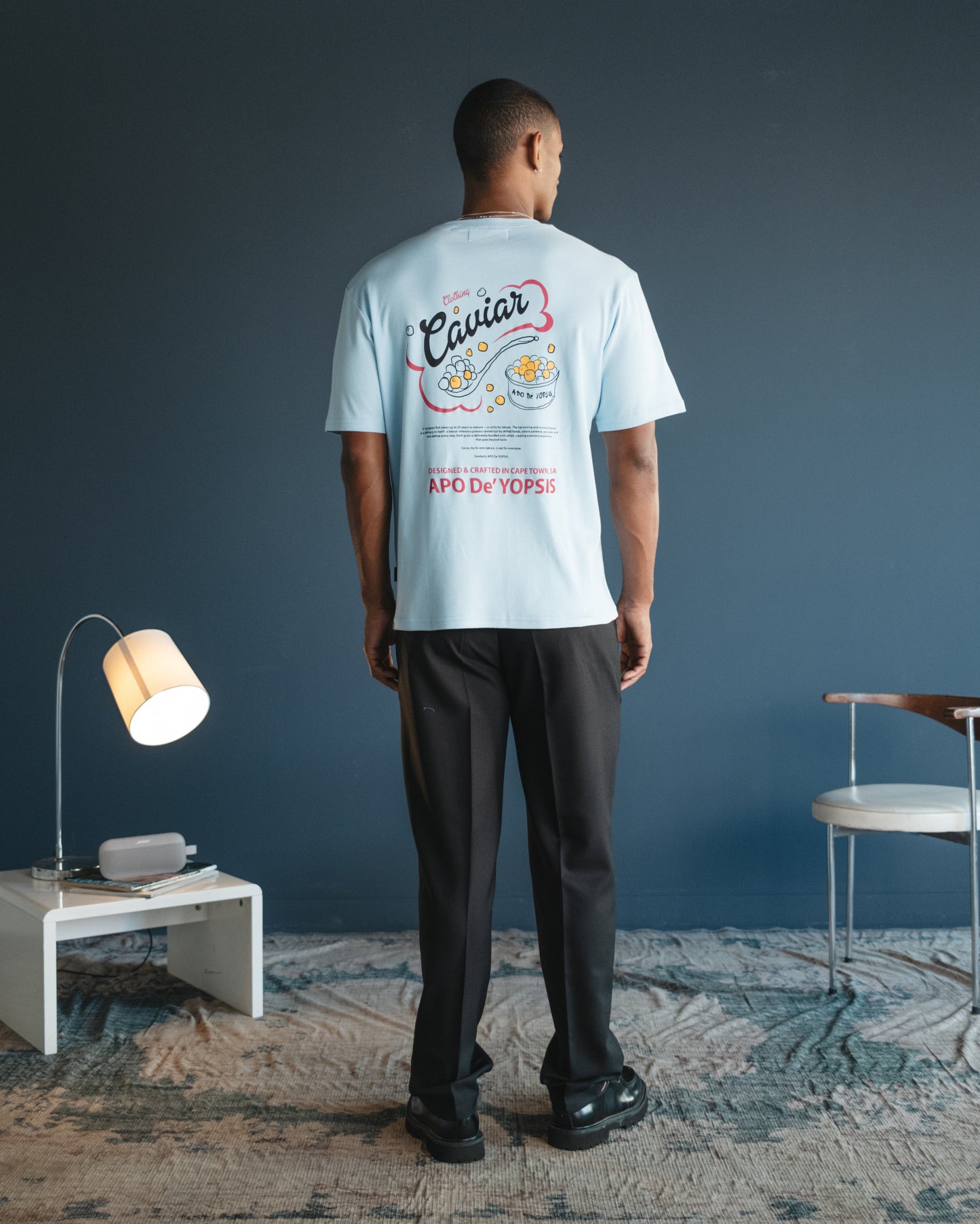 Clothing Caviar Tee — Baby Blue