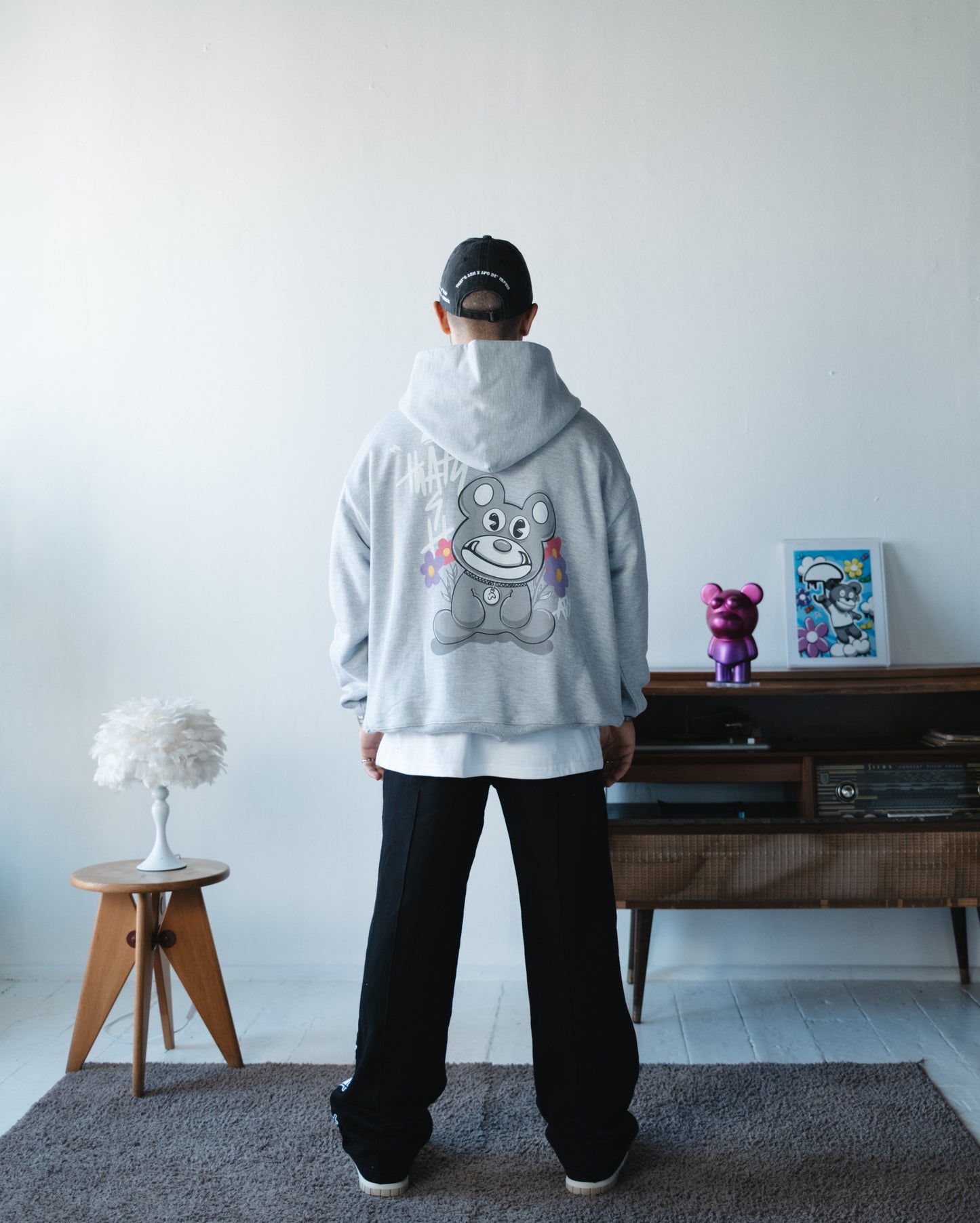 BARE BEAR Grey Hoodie